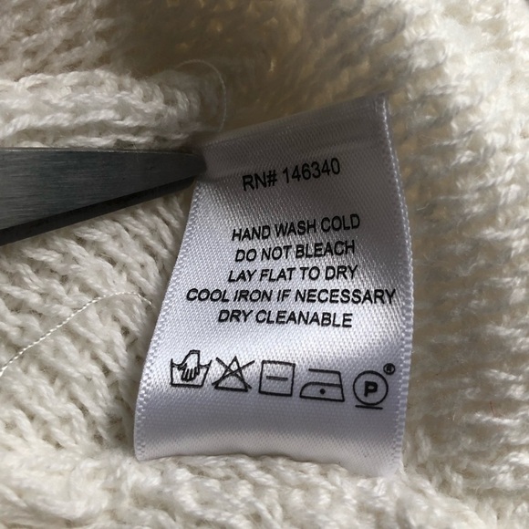 AMO Patchwork Sweater Women's Medium Neutral Ivory Oversized Cropped Alpaca Wool - Picture 6 of 7